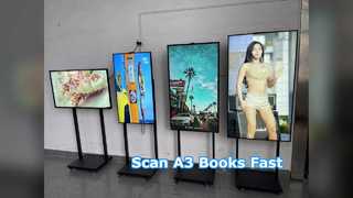 Pindai Buku A3 Pemindai Pro 24MP Cepat
