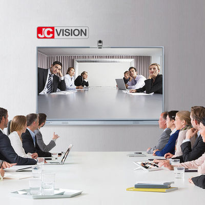 JCVISION 75 Inch JCHUB Interaktif Flat Panel dengan Hitam/Perak Warna IR 20 Titik Sentuh untuk Pendidikan/Konferensi menggunakan