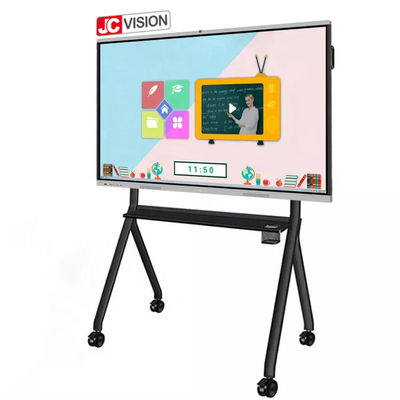 Layar Interaktif Android OPS 4K 75 Inci Layar Sentuh Cerdas Papan Tulis Interaktif