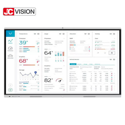 JCVISION Kelas Digital Whiteboard 4K Pendidikan Multi Touch Interaktif Whiteboard