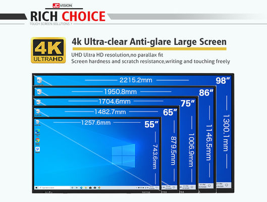 Flat Panel Main Board Layar Proyeksi LCD Sistem Konferensi 20 Sentuh