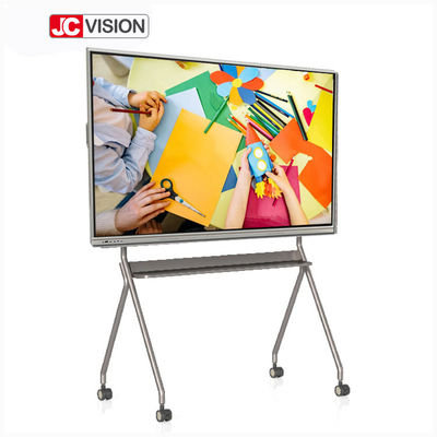 Layar Interaktif Cerdas 4K 75 20 Titik Papan Tulis Interaktif Cerdas OLED Untuk Pendidikan