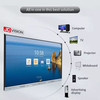 JCVISION Interaktif Flat Panel 86 Inch Smart Interaktif Screen Untuk Konferensi Sekolah