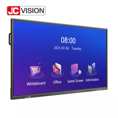 65 Inci 4k Smart Interaktif Whiteboard Flat Panel Sistem Dual Untuk Pendidikan