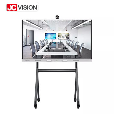 Papan Tulis Interaktif Konferensi JCVISION 3840 × 2160 UHD 75 Inci 4K 178 Sudut Visual