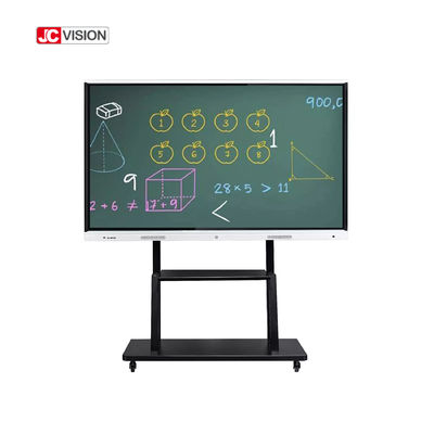 Papan Tulis Interaktif Cerdas JCVISION 65'' 20 Titik Sentuh Monitor Multi Sentuh IR