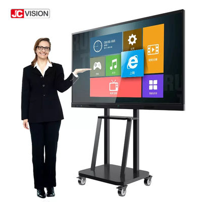 Layar Sentuh LCD 55 - 110 Inci Slot OPS Papan Tulis Interaktif Cerdas Pendidikan