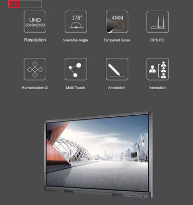 JCVISION LCD Screen Touch Panel Pendidikan Android 11.0 Smart Whiteboard