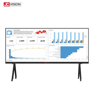 JCVISION 105 Inch Infrared Touch Smart Board Android 11 Interaktif Whiteboard