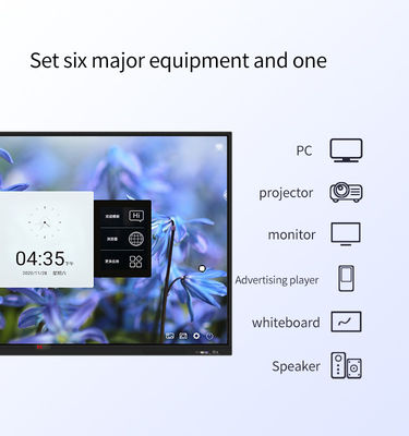 JCVISION 105 Inch Infrared Touch Smart Board Android 11 Interaktif Whiteboard