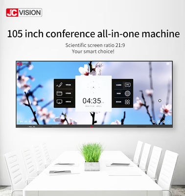 JCVISION Kelas Interaktif Whiteboard 105 Inch Android 11 IR 20 Points Touch
