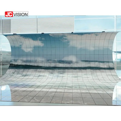 Curve Hitam Fhd 4k Multi Screen Digital Signage Video Dinding Fleksibel
