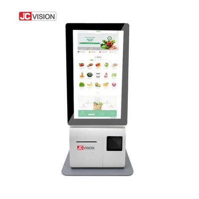 JCVISION Terminal Mesin POS Desktop 15,6 Inci Kios Cek Out Layanan Mandiri