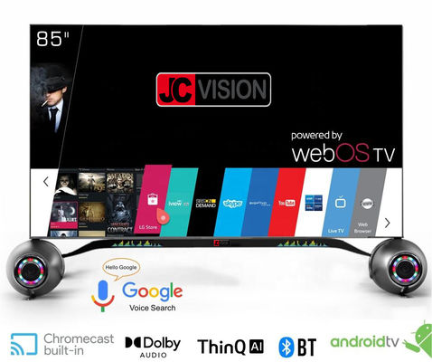 Tampilan Papan Tanda Digital Dalam Ruangan 85 Inci TV Pintar 4K Dengan Android 11 1 Dan Sudut Pandang 178x178