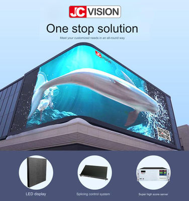 JCVISION Disesuaikan 3D Outdoor LED Video Wall Iklan untuk Mal Perbelanjaan