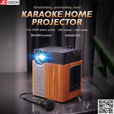 Jcvision Smart DLP Proyektor Outdoor Home Party Karaoke Room LED 1080P Proyektor
