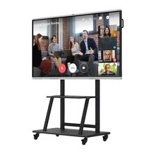 Tampilan Panel Datar Interaktif JCVISION Kecerahan 350cd/m2 dengan Model Plug PC Ops