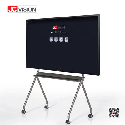 Tampilan Panel Datar Interaktif JCVISION Kecerahan 350cd/m2 dengan Model Plug PC Ops
