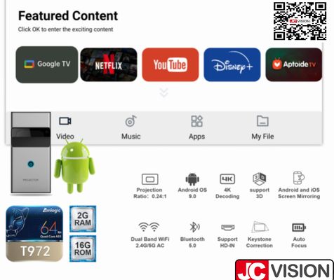 Proyektor Lempar Ultra Pendek JCVision DLP 1080p Spesifikasi Adobe Acrobat Pro DC