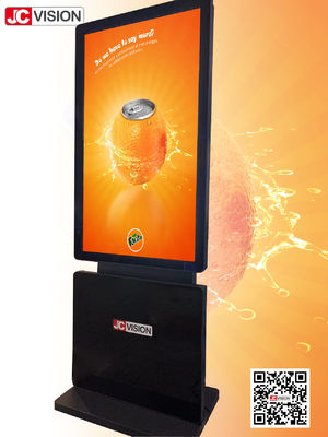 JCVISION Android 128GB Tampilan Digital Signage dengan Desain Berdiri Lantai & Gantung Langit-langit