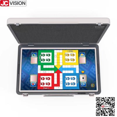 JCVISION Monitor koper 27" Layar Sentuh Sistem Android 12 Layar pintar koper