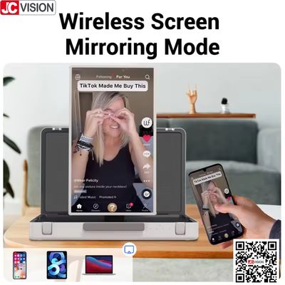 JCVISION Monitor koper 27" Layar Sentuh Sistem Android 12 Layar pintar koper