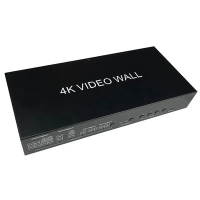 JCVISION Video 4K JCVISION Dinding HDMI2.0 Matrix 2 in 4 out dengan output video wall 2X2 output audio L/R self-adaptive