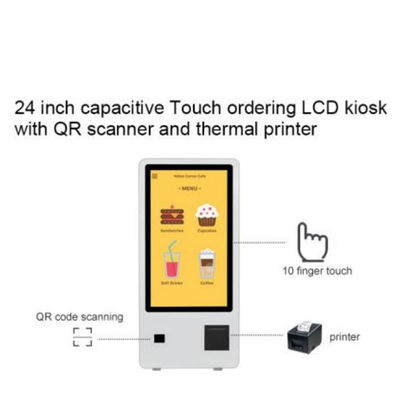 JCVISION 14Inch Queue Tampilan signage digital dengan FHD TP dan 5V / 2A USB Charger