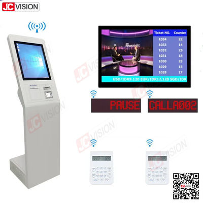 Mesin Tiket Sistem Antrean Layar Sentuh untuk Sistem Antrean di Lobi Rumah Sakit Bank JCVISION