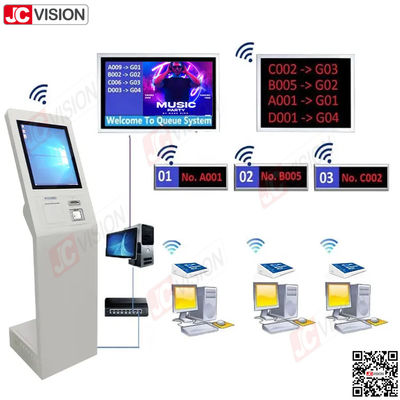 Mesin Tiket Sistem Antrean Layar Sentuh untuk Sistem Antrean di Lobi Rumah Sakit Bank JCVISION