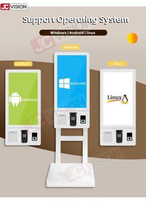 Pemasok Mesin Kios Pembayaran Mandiri Terminal Kios Swalayan Berdiri Lantai Dalam Ruangan 15.6 21.5 24 32 Inci