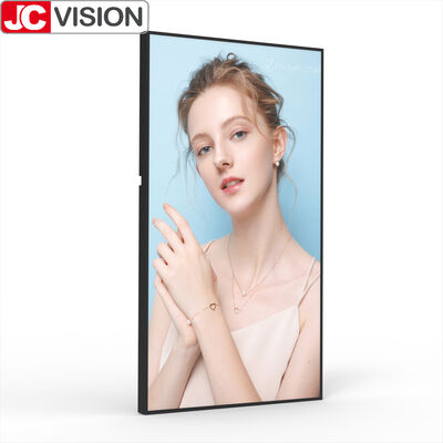 75" 4K High Brightness Commercial Light Box 2000 cd/m2, Ultra Large Wall Mount Digital Signage untuk Perhotelan & Transportasi