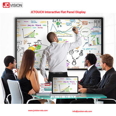 4K Interaktif Flat Panel Display 65 inci papan interaktif untuk konferensi bisnis