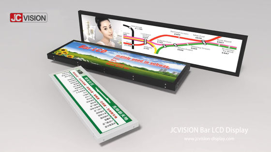 Rak Super Widescreen Display 800nits Layar LCD Peregangan 1 Tahun Garansi