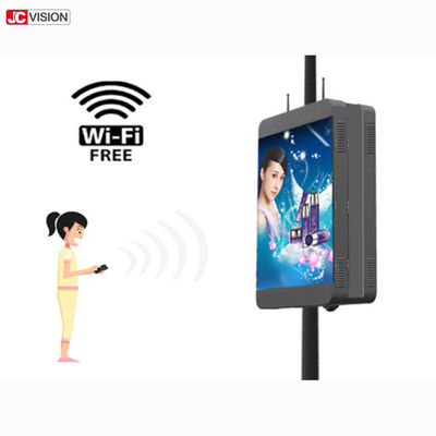 Tampilan LED Tiang Cerdas Digital Signage Wifi P6 Luar Ruangan