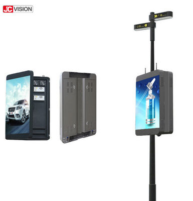 Tampilan LED Tiang Cerdas Digital Signage Wifi P6 Luar Ruangan