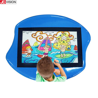 Tampilan Papan Tanda Digital Indoor Android Interaktif Anak-anak 8ms Meja Layar Sentuh Cerdas 43 Inci