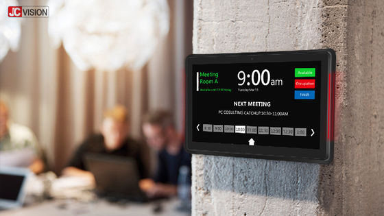 Layar Tampilan Ruangan Rapat JCVISION 10.1 Inci NFC Meeting Room Digital Signage