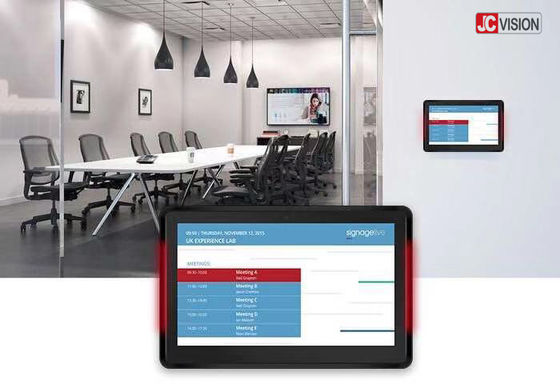 Layar Tampilan Ruangan Rapat JCVISION 10.1 Inci NFC Meeting Room Digital Signage