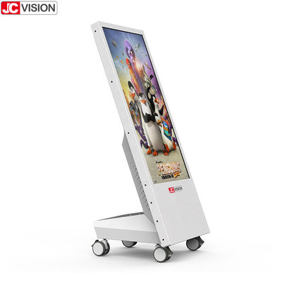Tampilan Bertenaga Baterai JCVISION, Papan Tanda Digital Restoran Bergerak 32 Inci