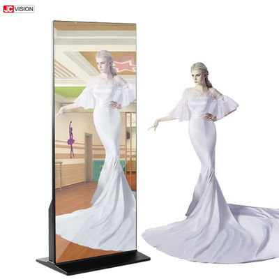 43inch Interaktif Smart Mirror LCD FHD IPS Touch Screen Mirror Display Untuk Ritel