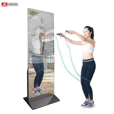 43inch Interaktif Smart Mirror LCD FHD IPS Touch Screen Mirror Display Untuk Ritel