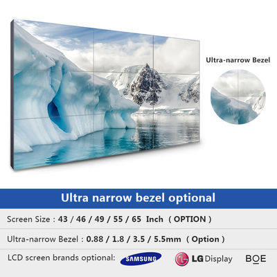 4K Samsung LG LCD Video Wall Display 3x3 LCD Periklanan Video Wall