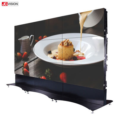 Tampilan Dinding Komersial LED, Dinding Video Bezel Sempit dengan Remote Control Inframerah