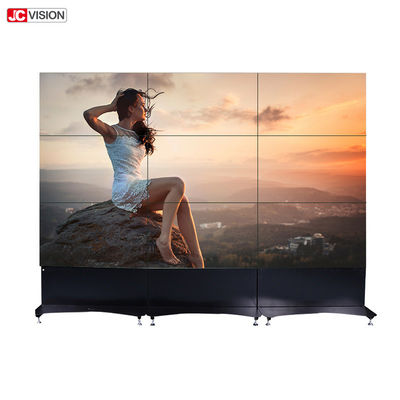 Tampilan Dinding Komersial LED, Dinding Video Bezel Sempit dengan Remote Control Inframerah