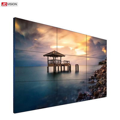 Tampilan Dinding Komersial LED, Dinding Video Bezel Sempit dengan Remote Control Inframerah