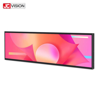 Monitor Tampilan LCD Batang Memanjang Android 49,5 Inci Tanda Iklan LCD
