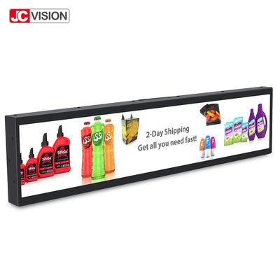 Monitor Tampilan LCD Batang Memanjang Android 49,5 Inci Tanda Iklan LCD