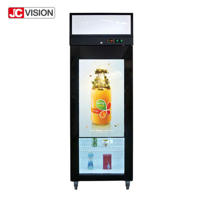 JCVISION Layar LCD Batang Memanjang 42 Inci Monitor Iklan Digital Pintu Kulkas