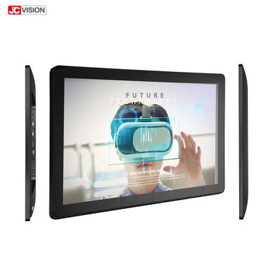 Layar sentuh totem berdiri lantai LCD iklan 18 inci